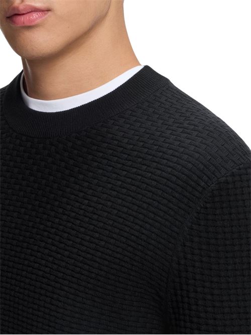Maglione in cotone strutturato Hugo Boss | 50545283001